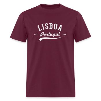 Lisbon Portugal Lisboa - Men's T-Shirt - burgundy - Front - Jose (178cm)