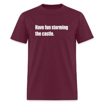 Congratulations quotes on achievement - Men's T-Shirt - burgundy - Front - Jose (178cm)