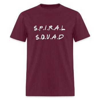 spiral squad essential - Men's T-Shirt - burgundy - Front - Jose (178cm)