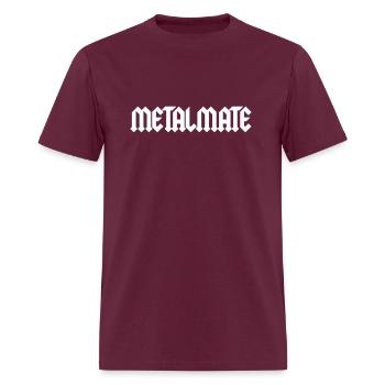 Metal Mate - Men's T-Shirt - burgundy - Front - Jose (178cm)
