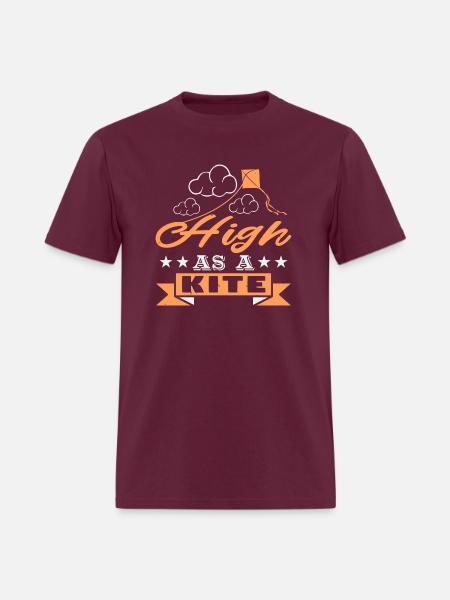 Kite High As A - Men's T-Shirt - burgundy