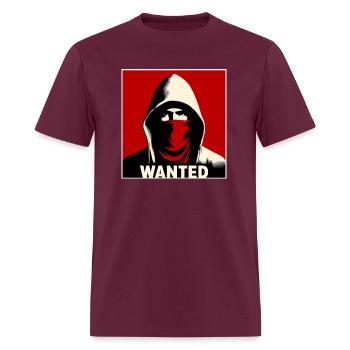 Bandit - Wanted - Men's T-Shirt - burgundy - Front - Jose (178cm)