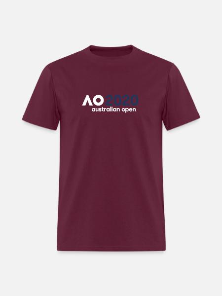 australian open logo - Men's T-Shirt - burgundy