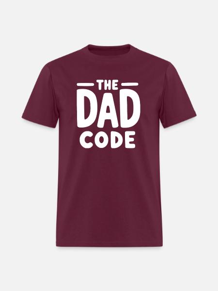 The Dad Code - Men's T-Shirt - burgundy