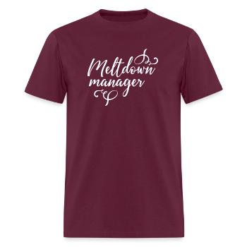 Gestionnaire de fusion - T-shirt Homme - bordeaux - Devant - Jose (178cm)