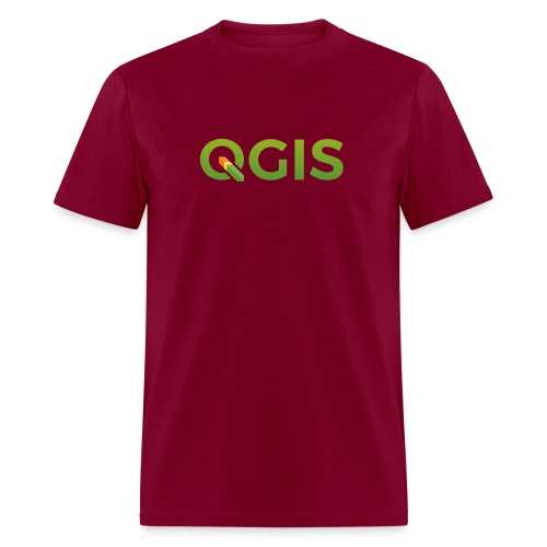 qgis_600dpi_transp_bg - Men's T-Shirt