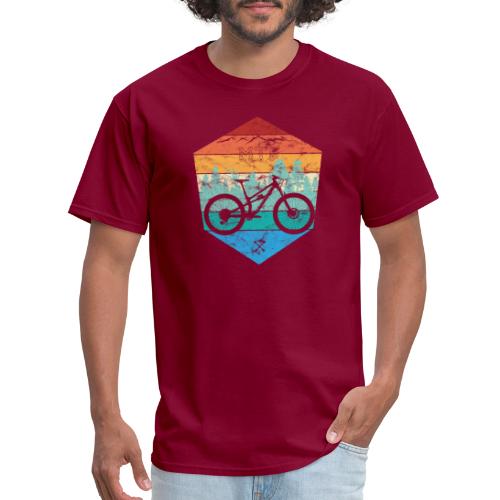 short travel trail bike retro washed and worn - Men's T-Shirt