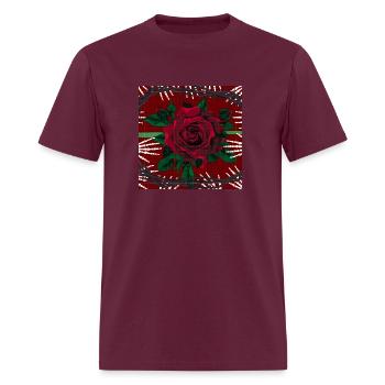 Thorned Beauty - Men's T-Shirt - burgundy - Front - Jose (178cm)