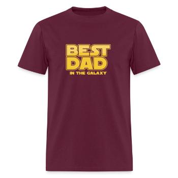Best Dad - Men's T-Shirt - burgundy - Front - Jose (178cm)