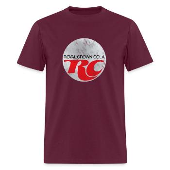 Royal Crown Cola Logo - Men's T-Shirt - burgundy - Front - Jose (178cm)