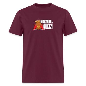 Meatball Queen - Men's T-Shirt - burgundy - Front - Jose (178cm)
