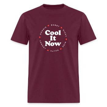 It Now Ronnie Bobby Ricky Mike Ralph And Johnny - Men's T-Shirt - burgundy - Front - Jose (178cm)