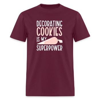 Decorating Cookies Cookie Decorator Cookie - Men's T-Shirt - burgundy - Front - Jose (178cm)
