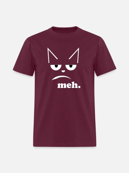 meh - Men's T-Shirt - burgundy