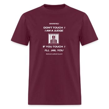 judge - Men's T-Shirt - burgundy - Front - Jose (178cm)