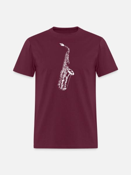 Sax - Men's T-Shirt - burgundy