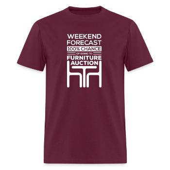 Furniture Auction - Men's T-Shirt - burgundy - Front - Jose (178cm)