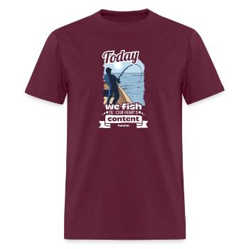 pêcheur - T-shirt Homme - bordeaux - Devant - Jose (178cm)