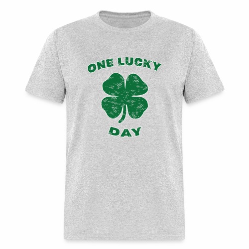 Lucky Day St Patrick Kids Green Clover Irish Gift. - Men's T-Shirt