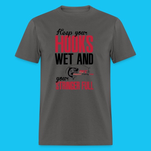 Hook Wet Black and Red - Men's T-Shirt