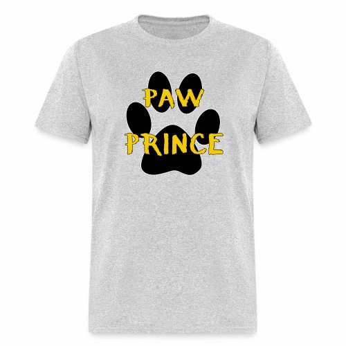 Paw Prince Funny Pet Footprint Animal Lover Pun - Men's T-Shirt