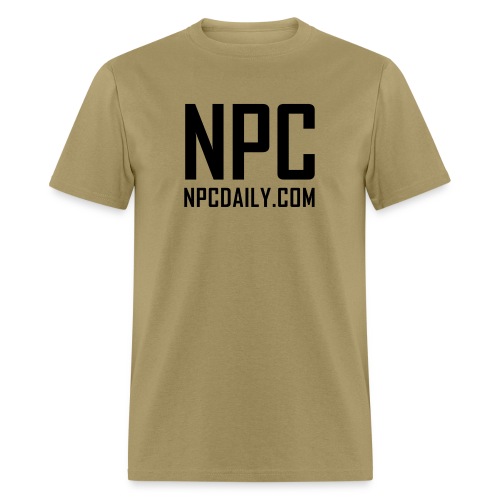 N P C with site black - Men's T-Shirt