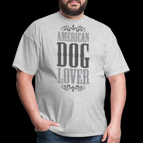 American Dog Lover: Silver - Men's T-Shirt