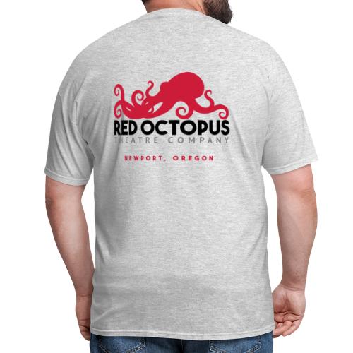 Red Octopus Faster, Funnier, Louder - Men's T-Shirt