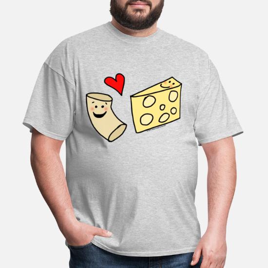 Macaroni Heart Cheese Cute Mac and Cheese Cartoon' Men's T-Shirt |  Spreadshirt