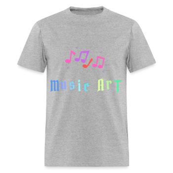 Black Music Ministry T Shirt - Men's T-Shirt - heather gray - Front - Jose (178cm)