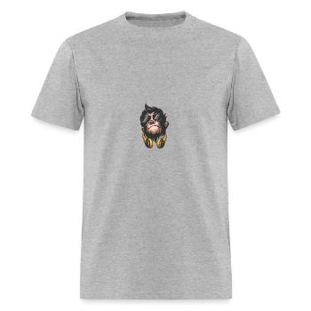 monkey with earphone - Men's T-Shirt - heather gray - Front - Jose (178cm)