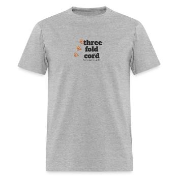 Three fold cord - Men's T-Shirt - heather gray - Front - Jose (178cm)