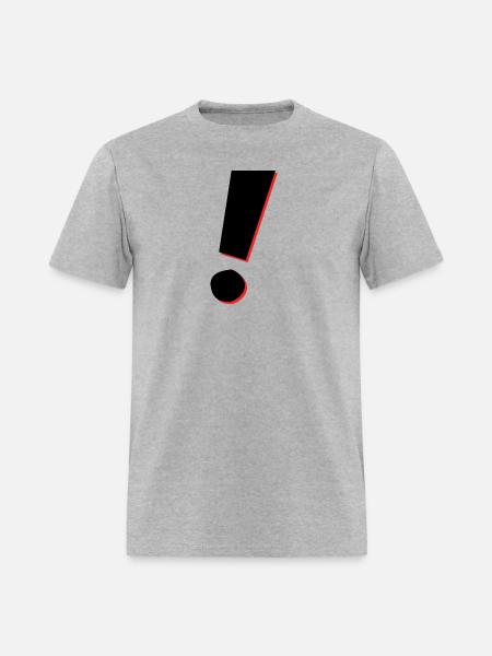 Exclamation shadow - Men's T-Shirt - heather gray