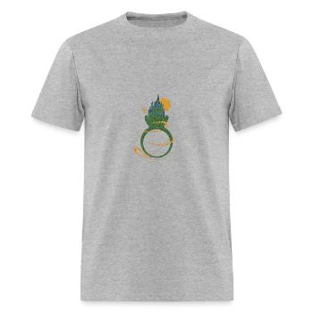 Emerald Ring - Men's T-Shirt - heather gray - Front - Jose (178cm)