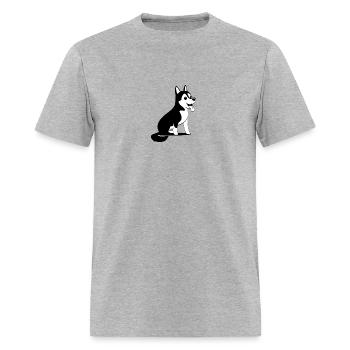 Husky - Men's T-Shirt - heather gray - Front - Jose (178cm)