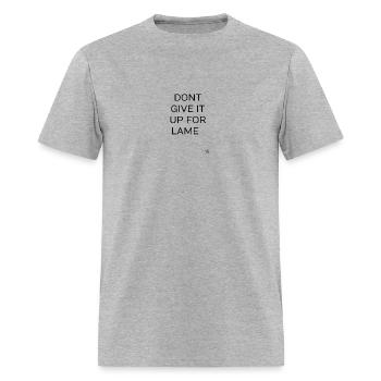 LAME removebg preview - Men's T-Shirt - heather gray - Front - Jose (178cm)