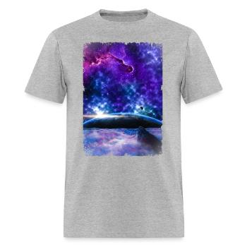 Galaxy Comet Earth Space Astronomy - Men's T-Shirt - heather gray - Front - Jose (178cm)