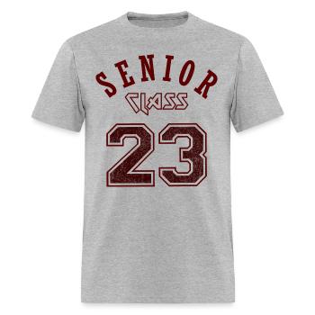 SENIOR CLASS OF 2023 SENIOR SWAG - 23 SENIOR GIFTS - Men's T-Shirt - heather gray - Front - Jose (178cm)