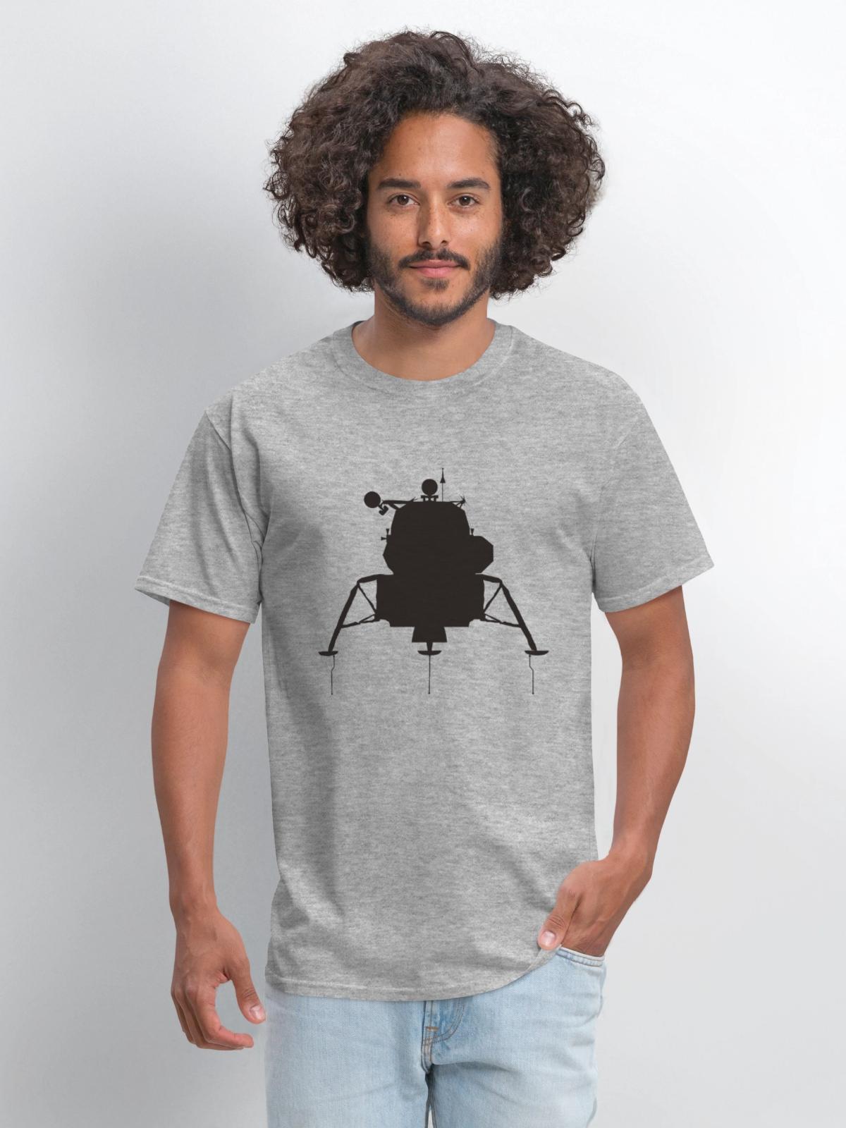 Lunar Module - Men's T-Shirt - heather gray - Front - Jose (178cm)