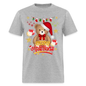 Teddy's Christmas Chee - Men's T-Shirt - heather gray - Front - Jose (178cm)