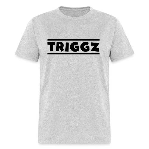 Triggz s Shirt Logo Black with Lines - Men's T-Shirt