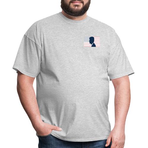 JFK on Flag - Pocket - Men's T-Shirt