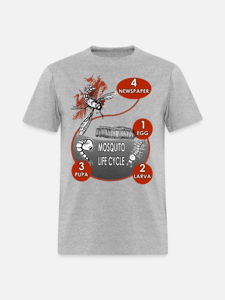 MOSQUITO LIFE CYCLE - Men's T-Shirt - heather gray