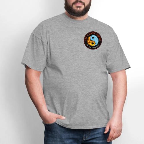 Fire & Water Cooking Small Left Chest Logo - Men's T-Shirt