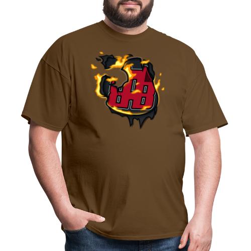 BAB Logo on FIRE! - Men's T-Shirt
