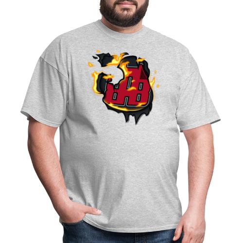 BAB Logo on FIRE! - Men's T-Shirt