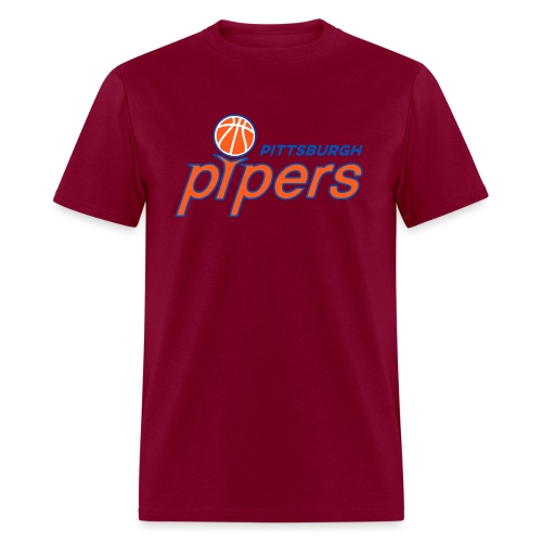 Pittsburgh Pipers - on Gray - Men's T-Shirt