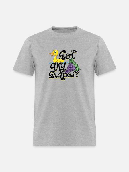 Got any grapes - ducky - Men's T-Shirt - heather gray