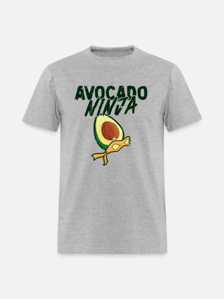 Avocado ninja - Avocado - Men's T-Shirt - heather gray