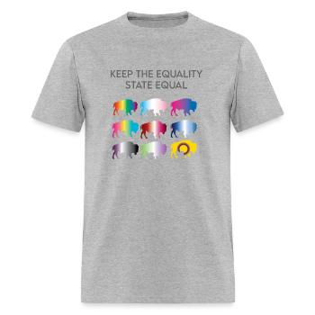 EQUAL Multi - Men's T-Shirt - heather gray - Front - Jose (178cm)